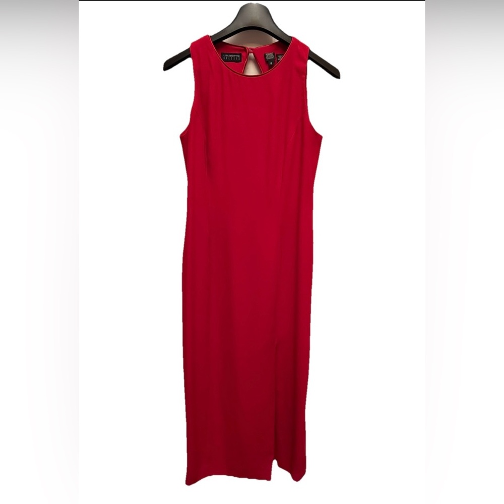 Vintage Liz Clairborn Elegant Red Sleeveless Dress